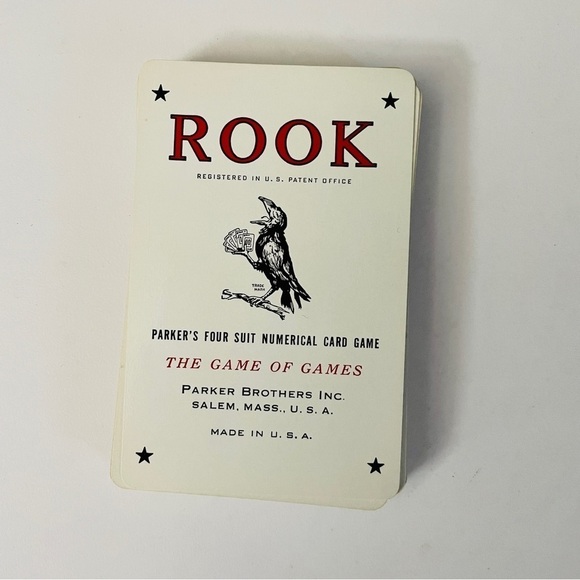 1963 Card Rook Game of Games Parker Brothers Inc. Salem Mass Vintage - Picture 3 of 5